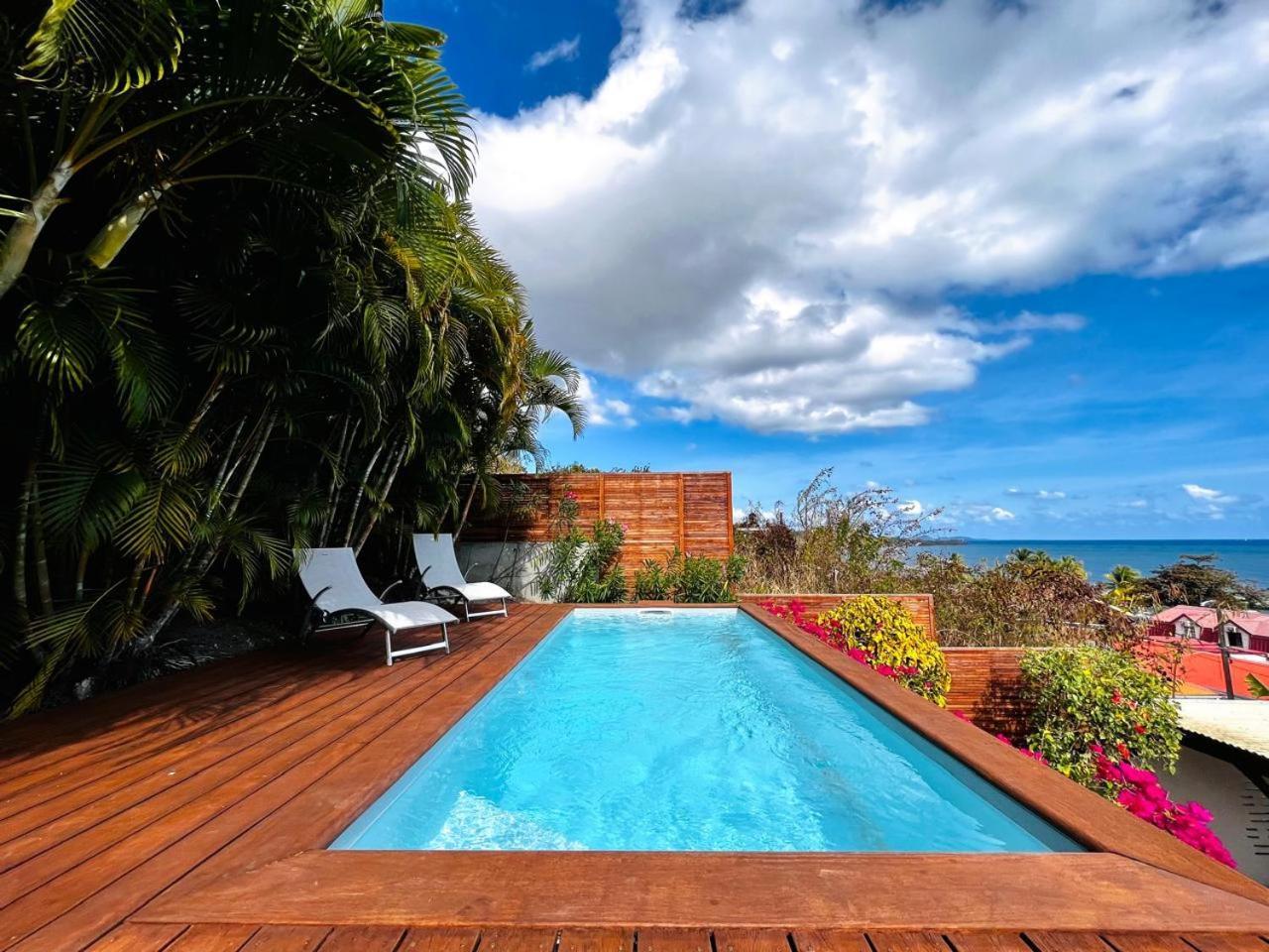 Maison avec piscine à 100 mètres de la plage Le Diamant Exterior foto